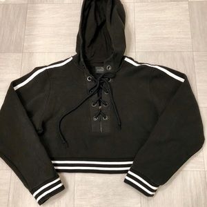Fenty Puma X Rihanna Womens Rising Sun Crop Hoodie